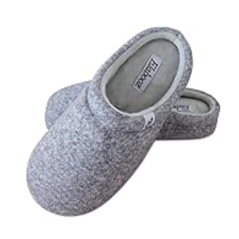 Elabooz Women's Comfort Slippers Size M 7/8 Grey